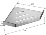 Boheme Угловая полка NEW VENTURO Gunmetal