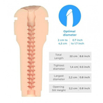 Мастурбатор KIIROO Feel Stroker, вульва, коричневый