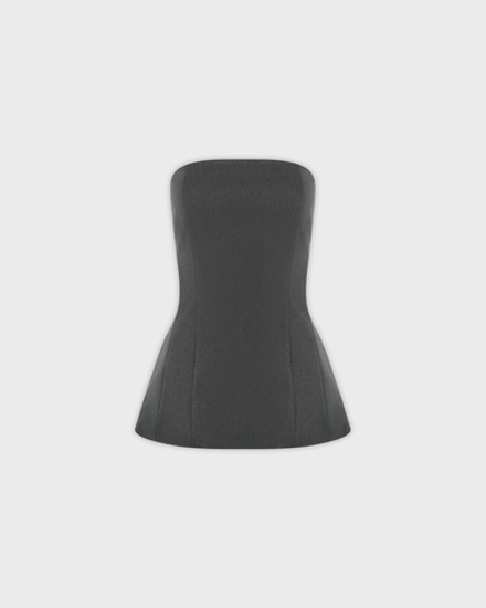 Корсетный топ из костюмной ткани