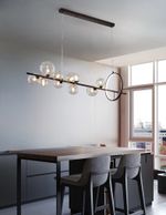 Люстра KG1233P-10 black/clear