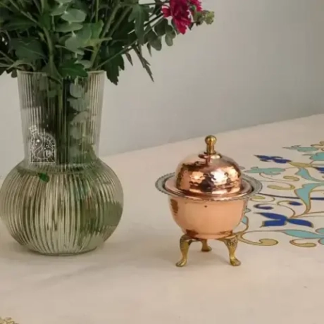 Медная сахарница на трех ножках Exirmes 30220348 Иран