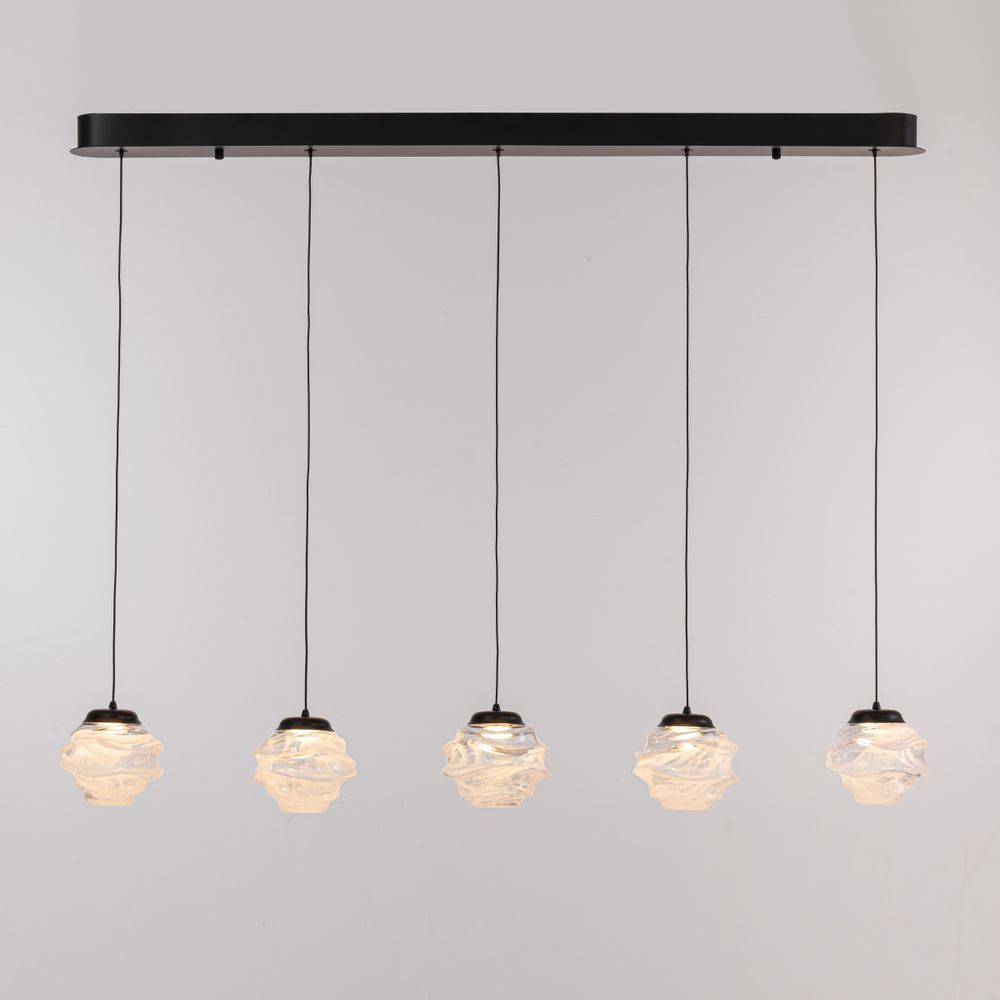 Подвесной светильник MD25030003-5B matt black/clear