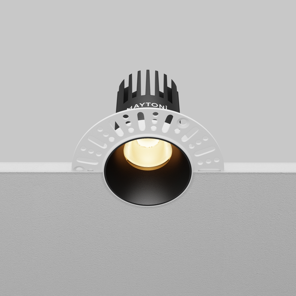 Встраиваемый светодиодный светильник Maytoni Dip DL119-10W-2.7K-TRS-B