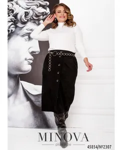 Юбка 2307-черный Minova