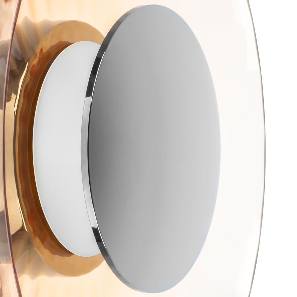 809023 Настенно-потолочный светильник CELESTA LED 24W 600LM ХРОМ/КОНЬЯЧНЫЙ 3000K