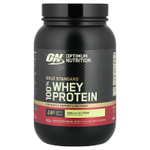 Optimum Nutrition, Gold Standard 100% Whey, сыворотка, ванильное мороженое, 907 кг (2 фунта)