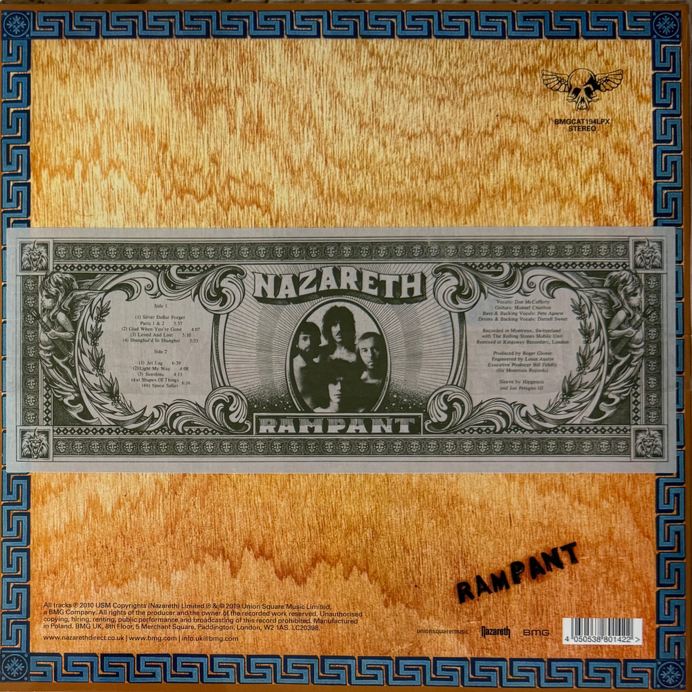 Виниловая пластинка Nazareth – Rampant LP Blue