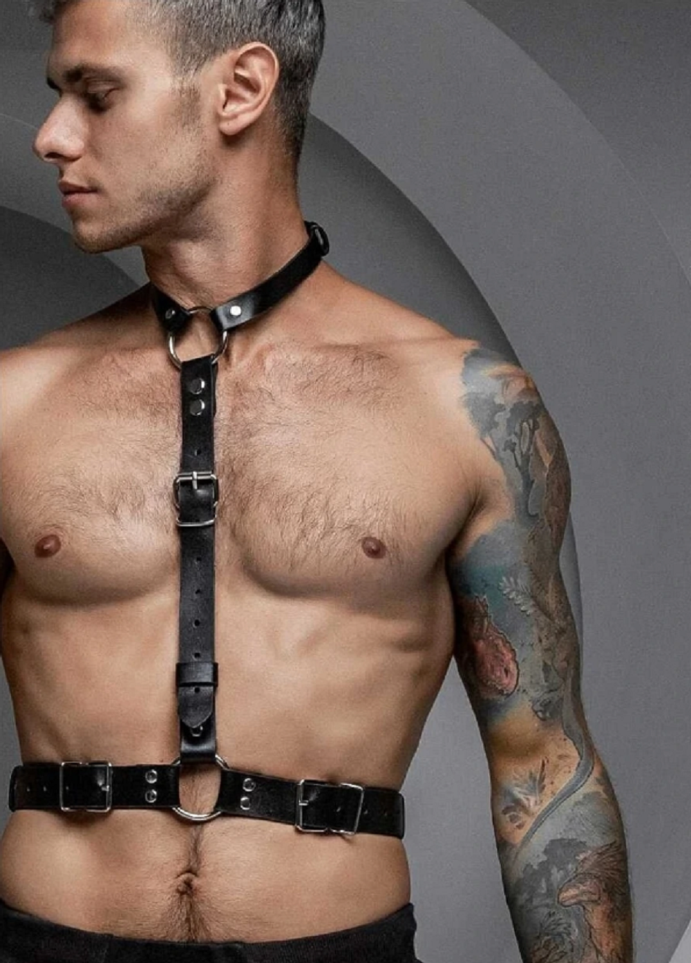 Портупея мужская Mars кожа черный M/L