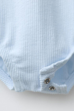 ZARA БОДИ С ВЫШИВКОЙ «КРАБ», ПАСТЕЛЬНО-СИНИЙ