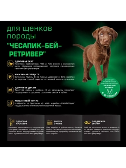 Корм для щенков породы Чесапик-бей-ретривер с ягненком 12 кг