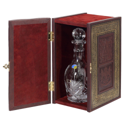 Книга-бар малый «Двухтомник». Цвет бордо