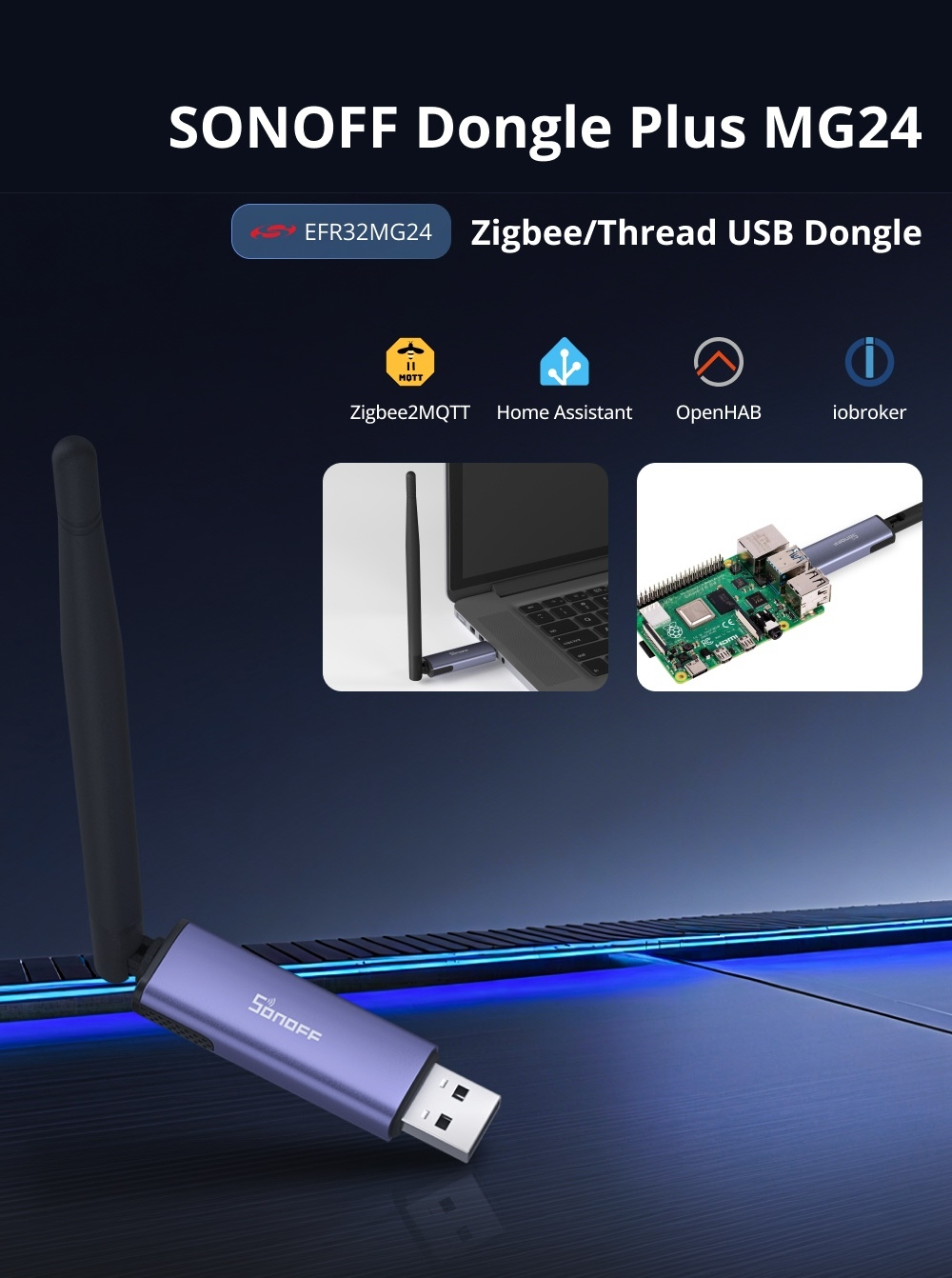 Стик SONOFF Zigbee 3.0 ZBDongle-PMG24