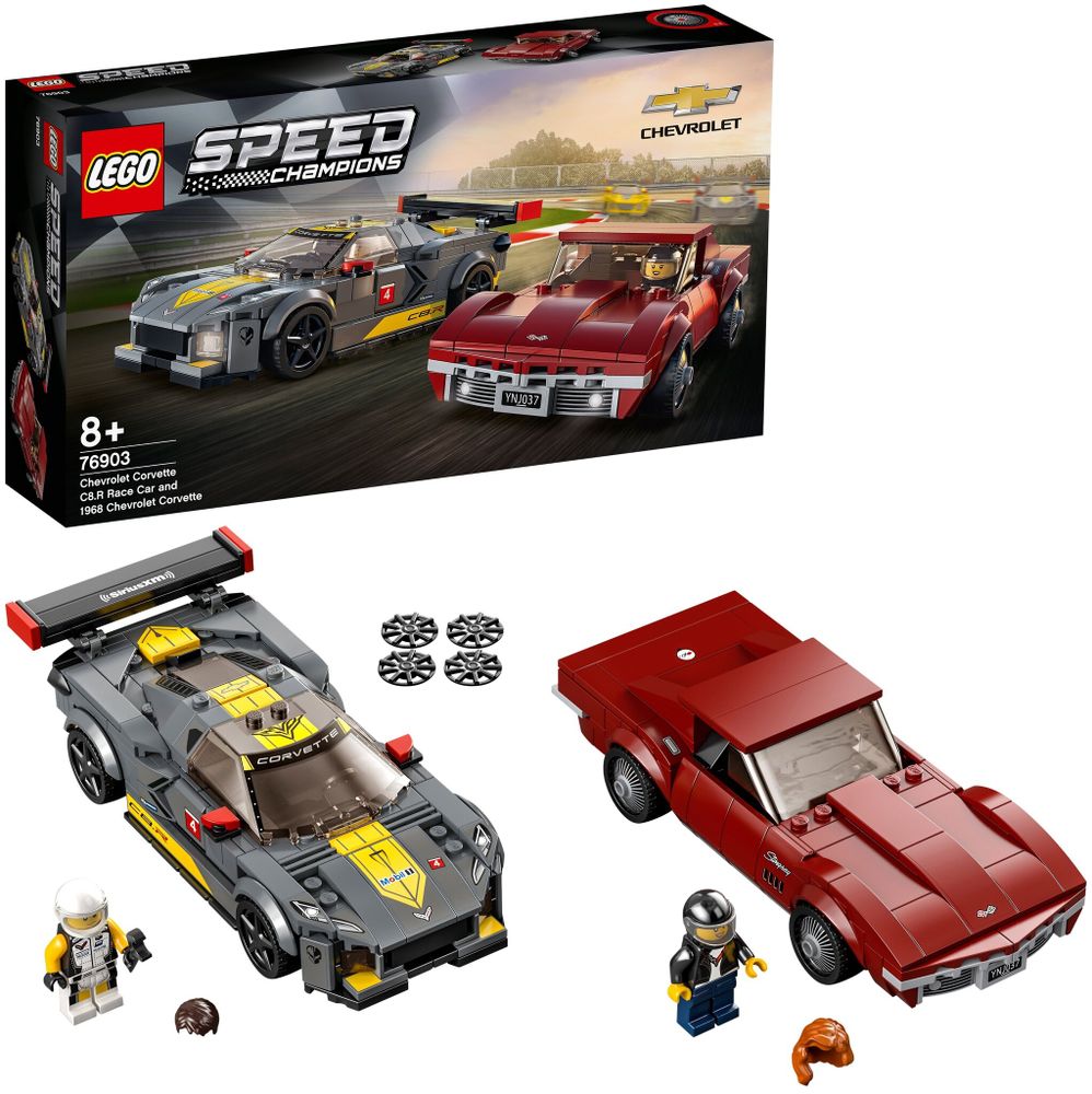 Конструктор LEGO Speed Champions 76903 Chevrolet Corvette C8.R Race Car and 1968 Chevrolet Corvette