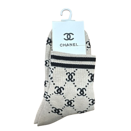 Носки женские длинные тонкие Chanel