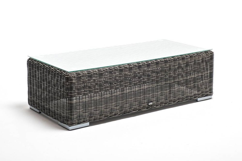 "Боно" журнальный столик из искусственного ротанга, цвет графит