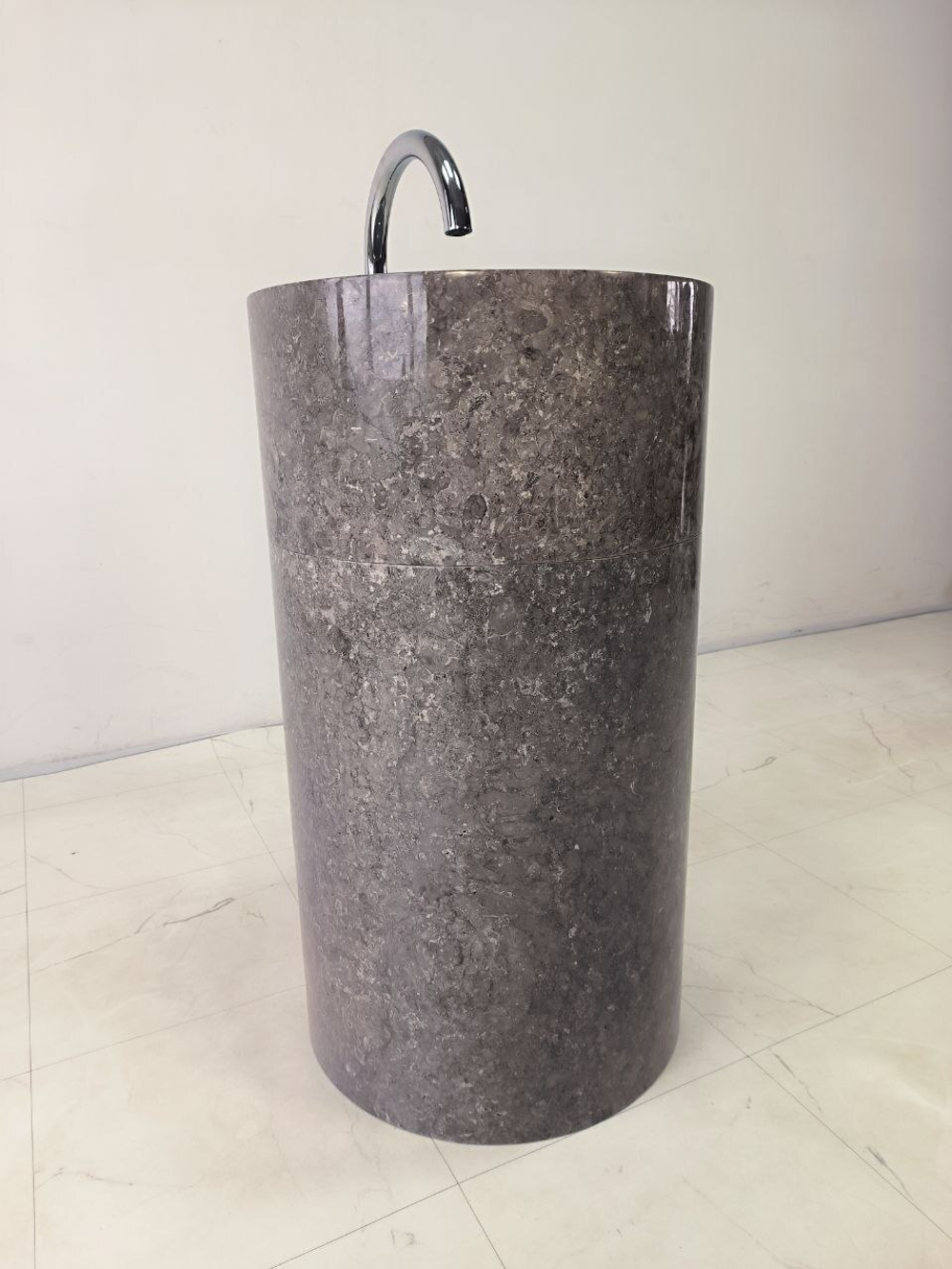 Раковина напольная из мрамора Silinder MN-63225 50*50*90