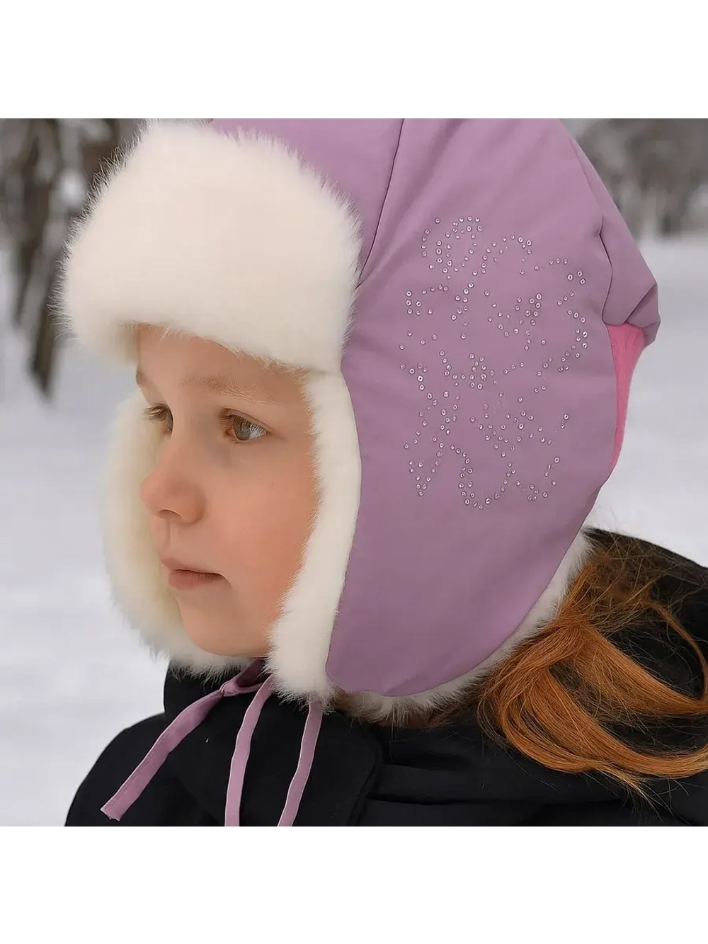 Детская шапка зима для девочки