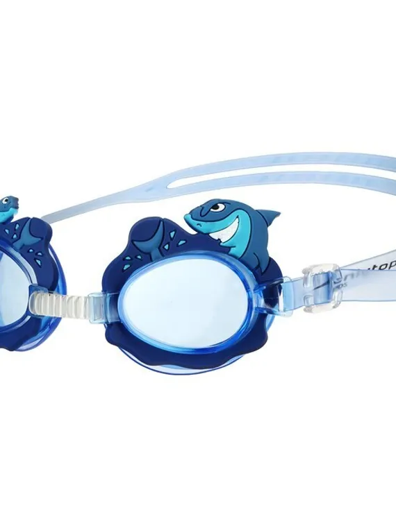 Набор для плавания детский ONLYTOP Swim «Акула»: очки+шапочка, обхват 46-52