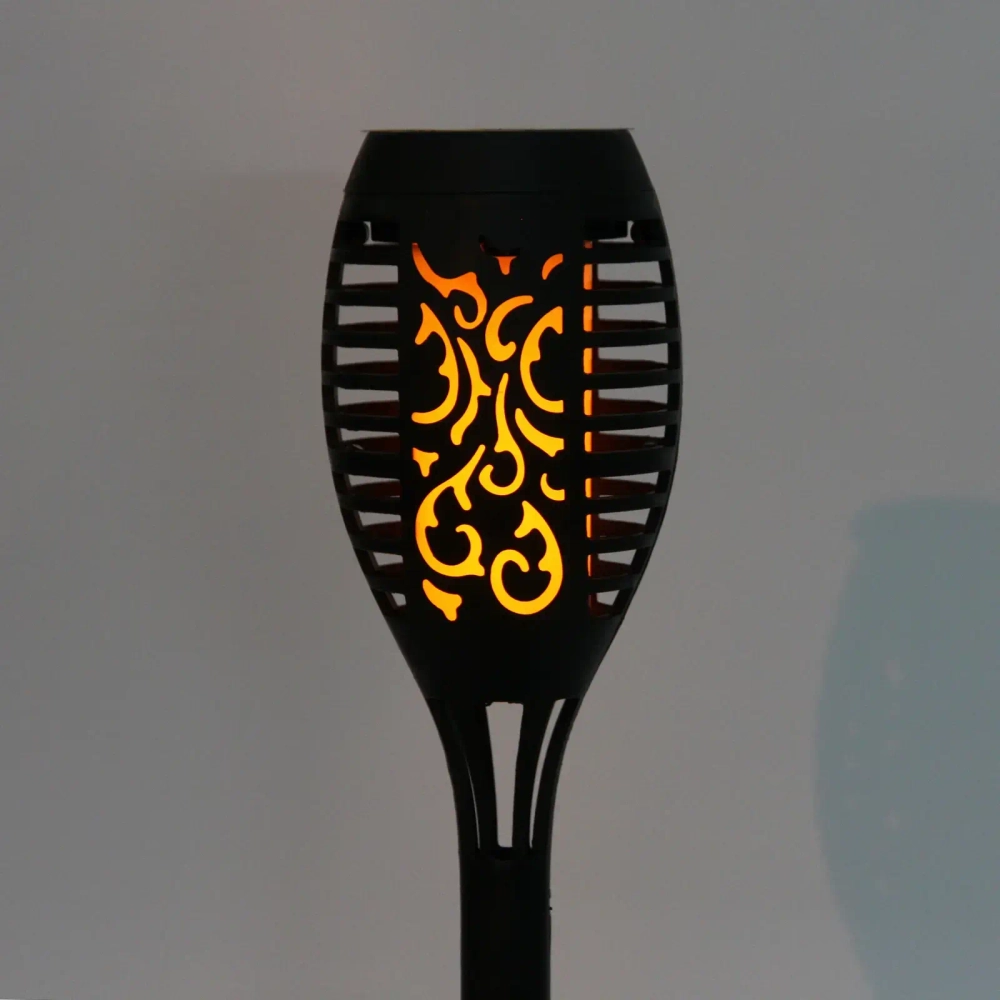 Фонарь садовый «Факел» 50*7 см, на солнечной батарее, Теплый белый (эффект пламени)