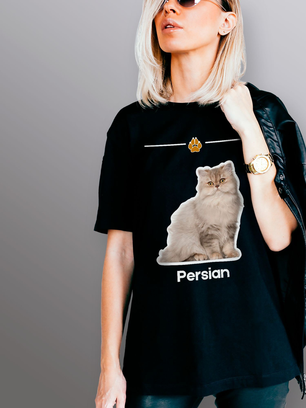 Футболка персидская кошка