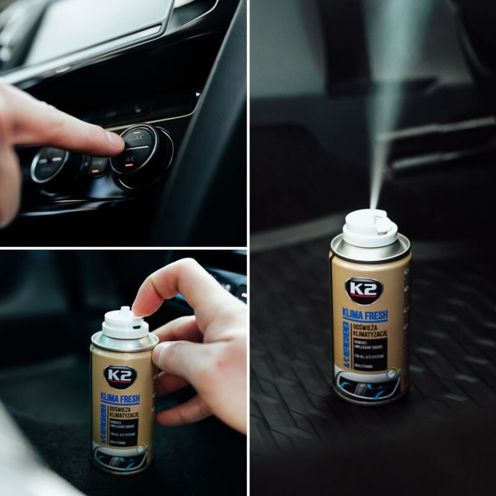 ОСВЕЖИТЕЛЬ СИСТЕМЫ КОНДИЦИОНИРОВАНИЯ "K2" KLIMA FRESH BLUEBERRY 150M