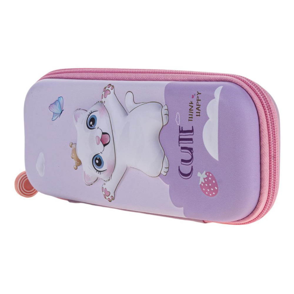 Пенал 3Д "Кошечки" розовый