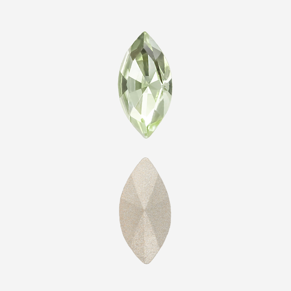 Кристалл Маркиз (Marquise Fancy Stone), оттенок "Chrysolite", 10*5мм