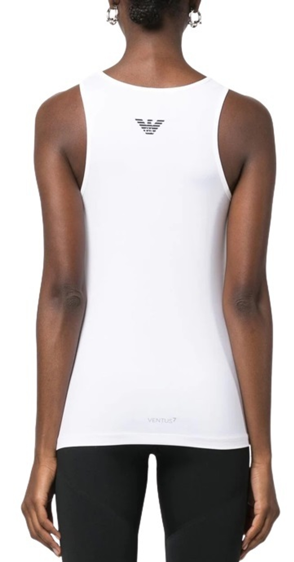 Женский топ теннисный EA7 Women Jersey Tank - white
