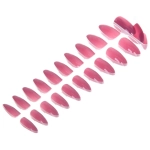 Ногти накладные на клеевых пластинах 24шт «ТЫПРЕКРАСНА!», цвет темно - лиловый, длина 2.3см