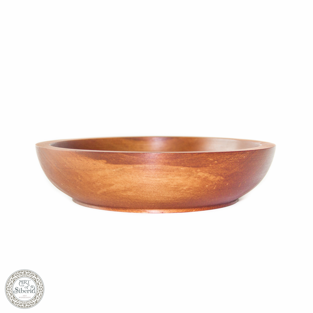 Деревянная тарелка Art of Siberia из сибирского кедра, 22 см. T41