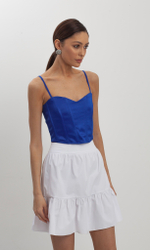 Топ корсетный из атласа