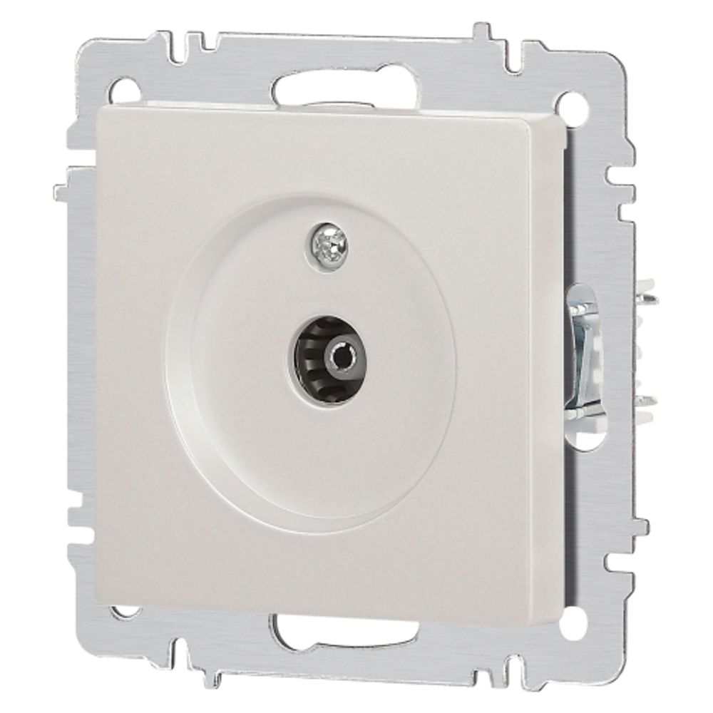 Розетка Intro Accent 6-301-06 TV одиночная, IP20, СУ, перламутр