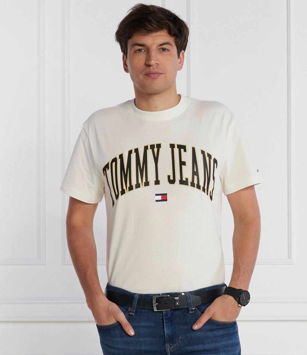 Футболка Tommy Jeans - кремовый (DM0DM17730)
