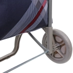 Тележка хозяйственная с сумкой (93*40*30см, колеса 15см,грузоподъемность до 40 кг) синяя