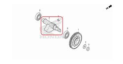 13421-K33-D01. SHAFT, BALANCER.
