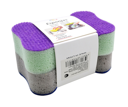 Набор губок (2шт.) (12*8*3 см) (108343) микс