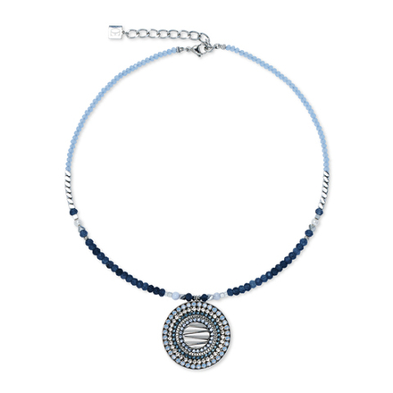 Колье Coeur de Lion Blue-Silver 2036/10-0717