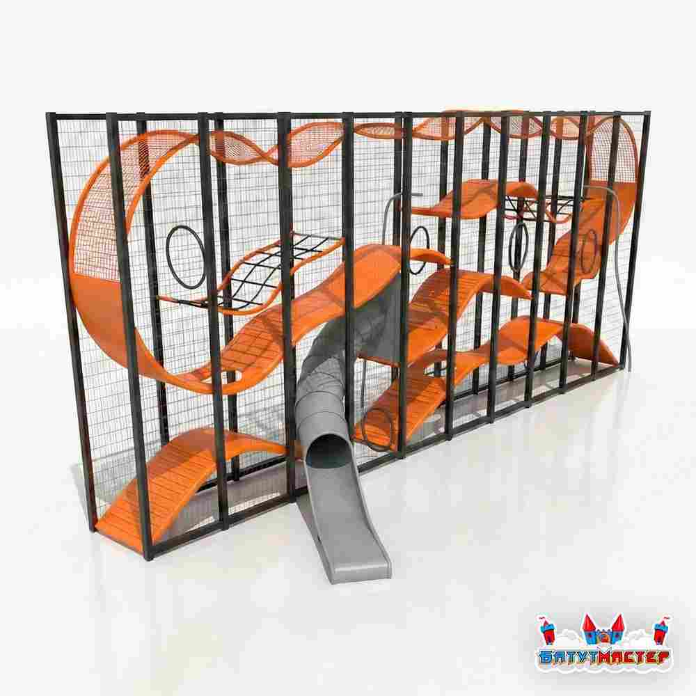 Плоский игровой лабиринт «Джунгли-Парк», 12×3,5×5 м