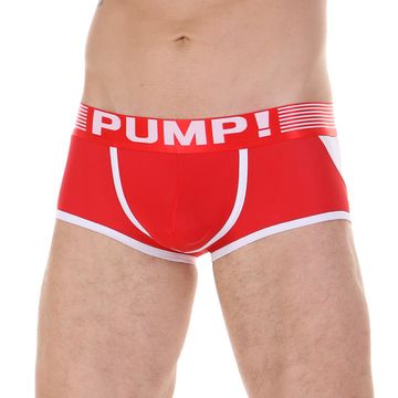 Трусы мужские хипсы красные с белой вставкой сзади PUMP!