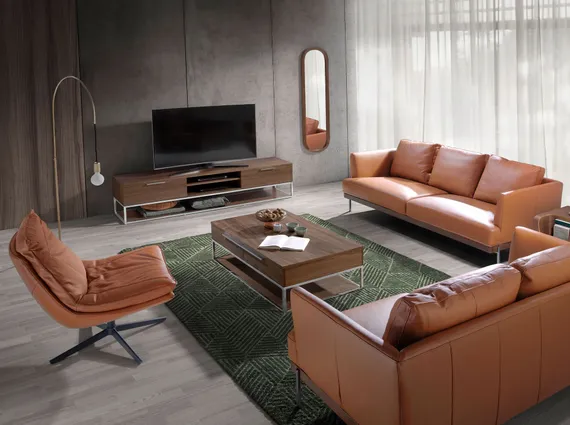 Кресло Angel Cerda 5096 коричневая кожа