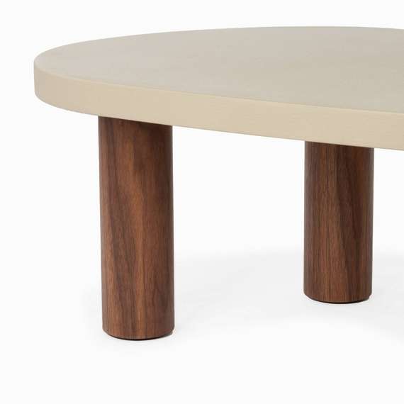 Журнальный стол Etmo 120х60 см, серый микроцемент