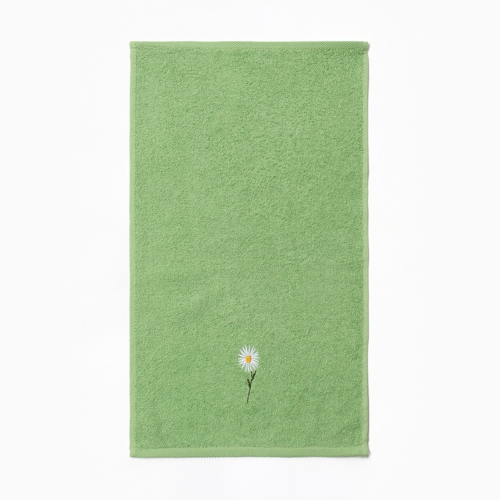 Набор подарочный «Этель» Chamomile, полотенце 30×60 см, тёрка 7.7×3.7 см