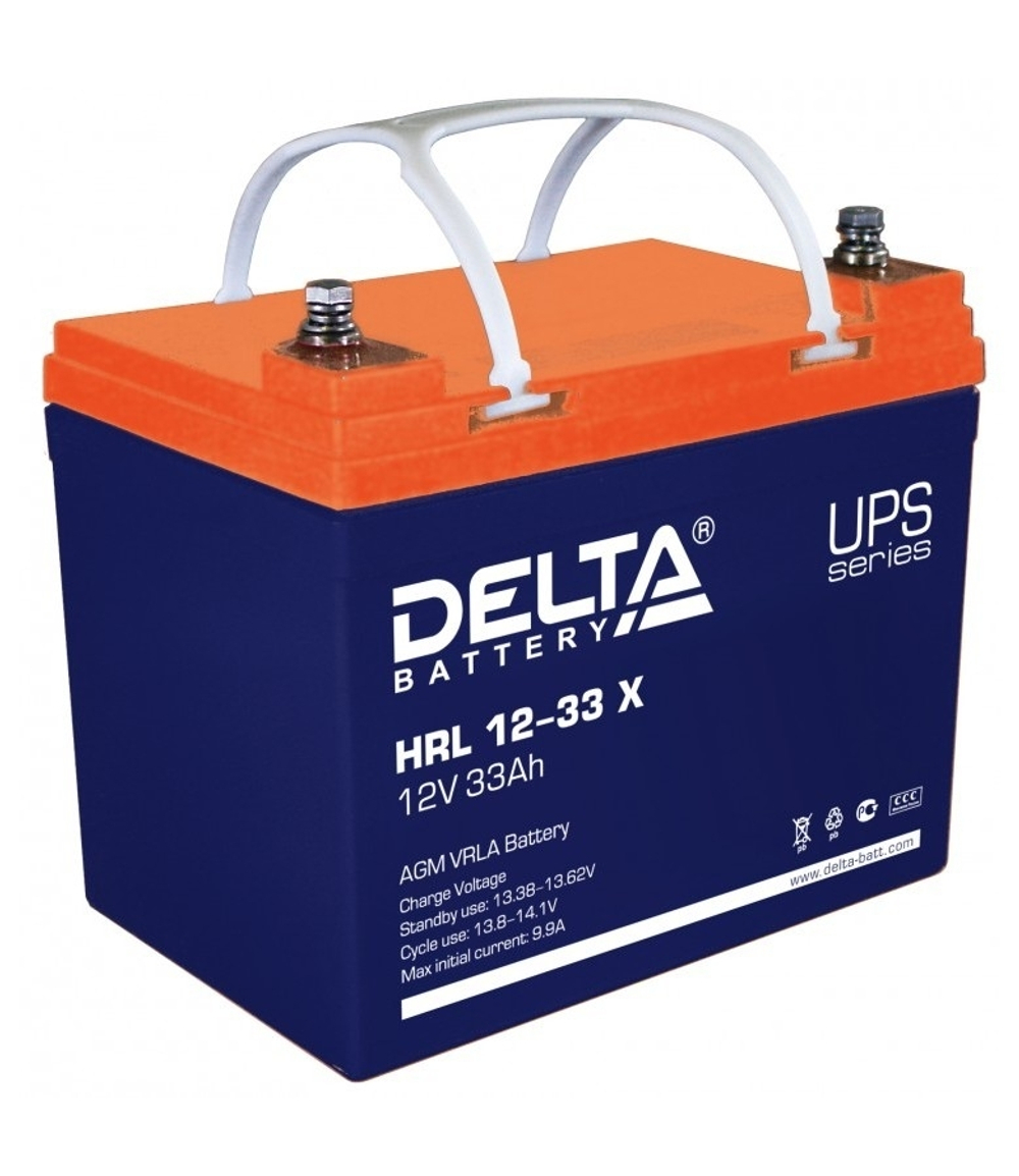 Delta HRL 12-33 X (33А\ч, 12В) свинцово- кислотный  аккумулятор