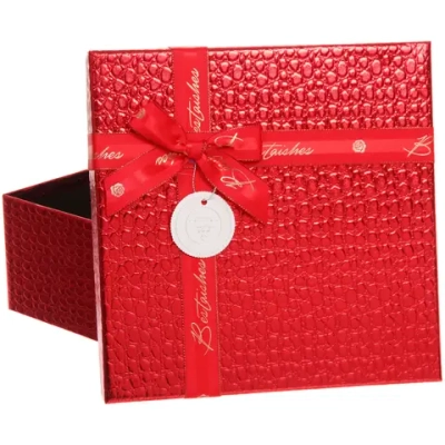 Коробка подарочная «Текстура» 24*24*10 см, красный