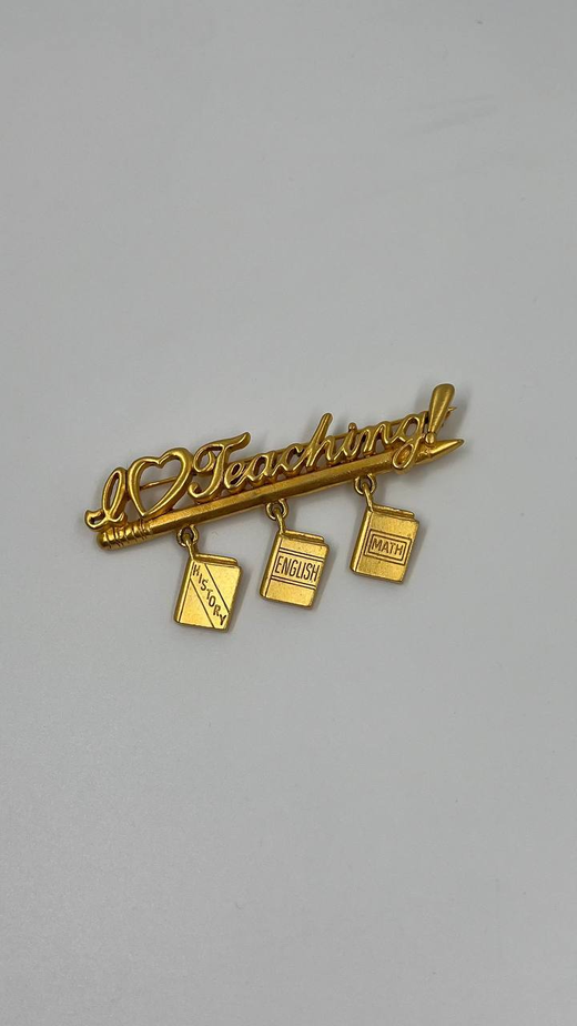 Брошь «I Love Teaching» JJ