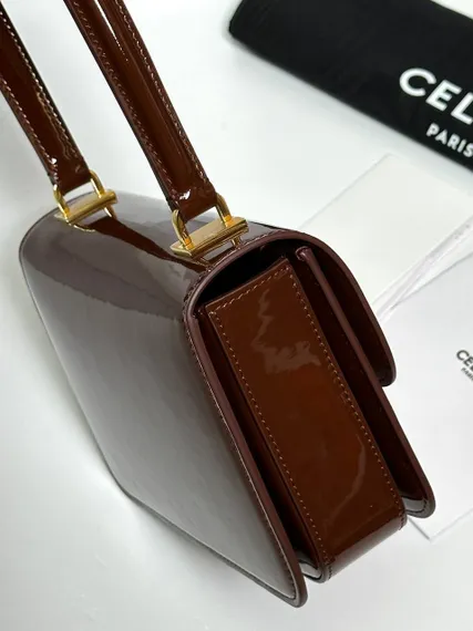 СУМКА CELINE GARANCE ДЛЯ ПОДРОСТКОВ ИЗ ЛАКИРОВАННОЙ ТЕЛЯЧЬЕЙ КОЖИ