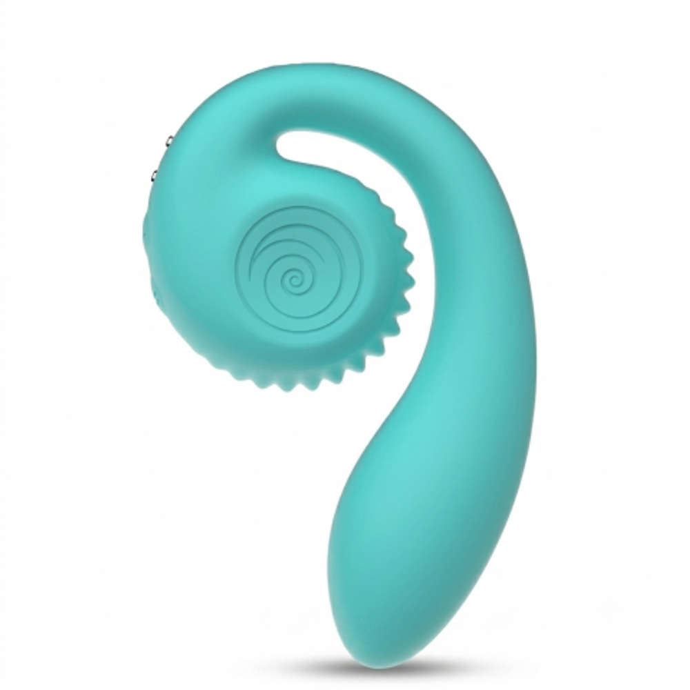 Двойной стимулятор точки G SVibe Snail GIZI цвет тиффани