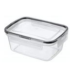 Контейнер для продуктов герметичный прямоугольный 1,3л с защелками (бесцветный)