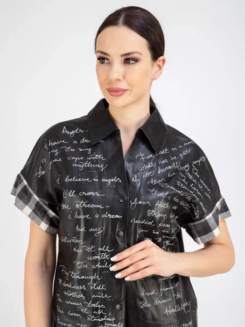 Кожаная куртка натуральная жилет