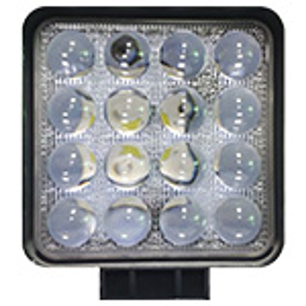 Прожектор LED -квадрат 48W ( 85*85*20) 16SMD+LENS (Floоd) (шт) G0002-mini WHITE 31601